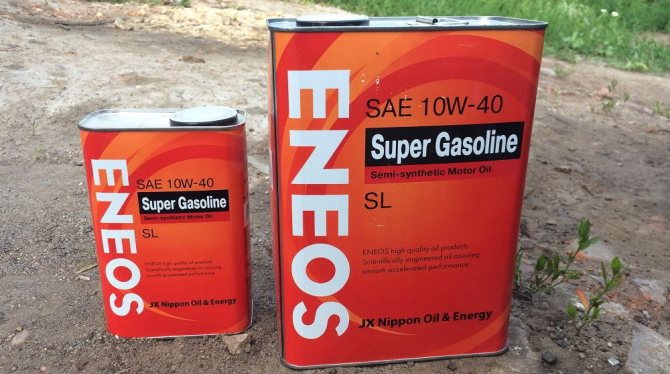 Моторное масло для двигателя с турбиной Eneos Super Gasoline SL 10W40