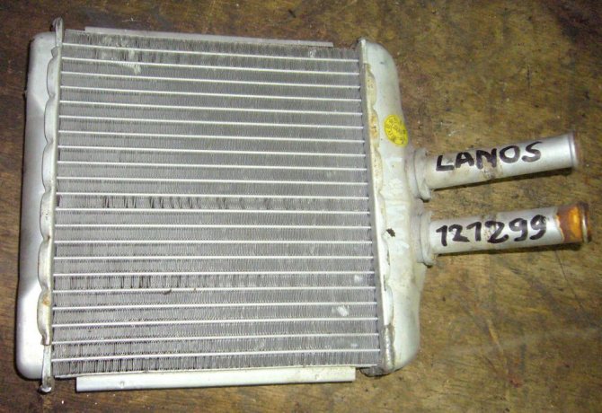 Радиатор печки Chevrolet Lanos