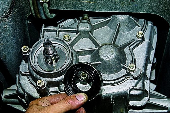 Снятие раздаточной коробки