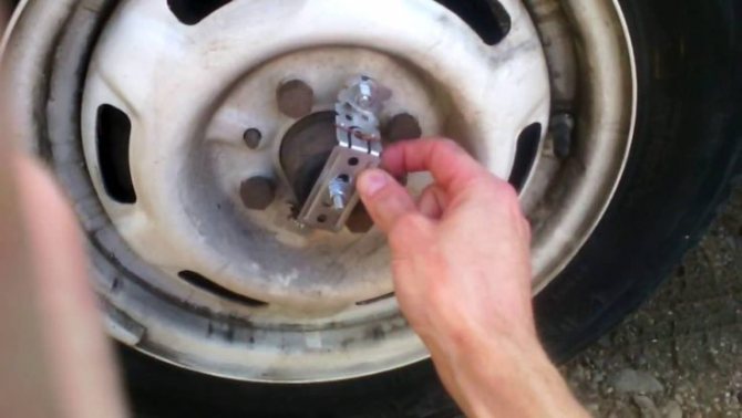 Установка колпаков